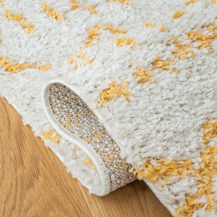 Union Rustic Gilbertson Ivory/Yellow Rug & Reviews Wayfair